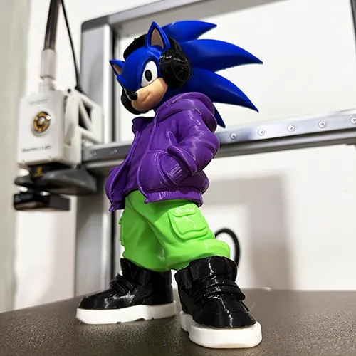 Sonic the Hedgehog Urban Style 3D Printable STL No need AMS 3D print model