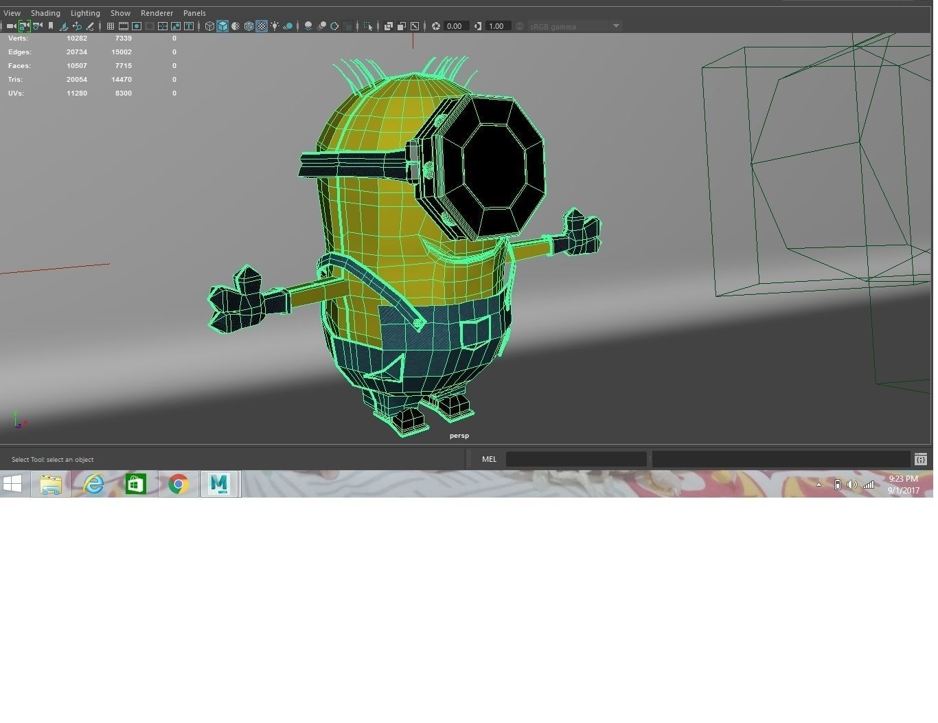 low poly minion Low-poly 3D model_25
