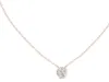 Rose Gold Round Diamond Floating Solitaire Necklace 3D Model free 3D ...