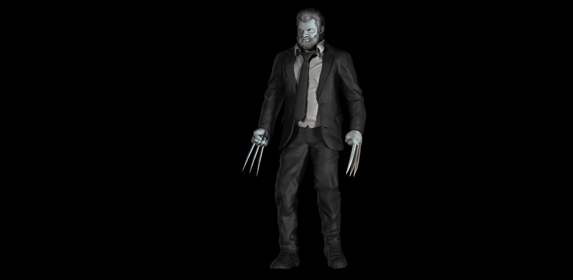 Wolverine Old man Logan 3D model_2