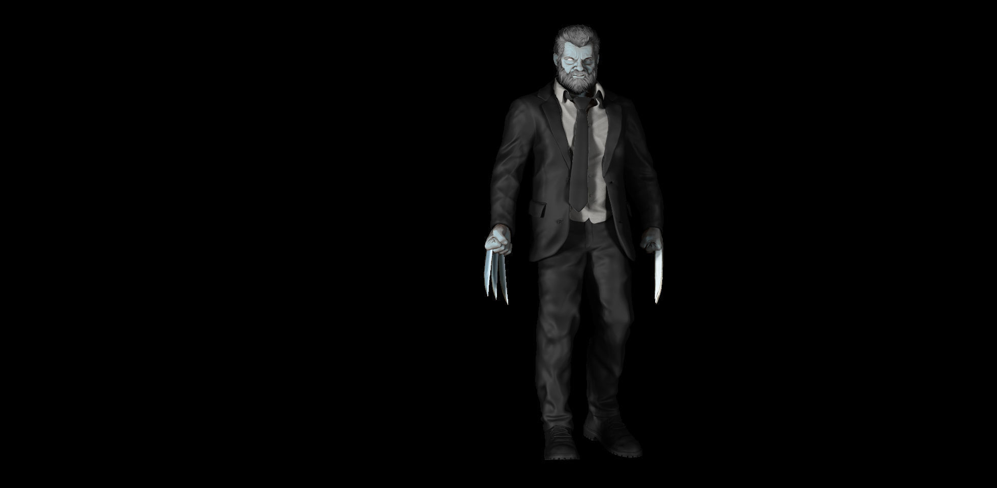Wolverine Old man Logan 3D model_3