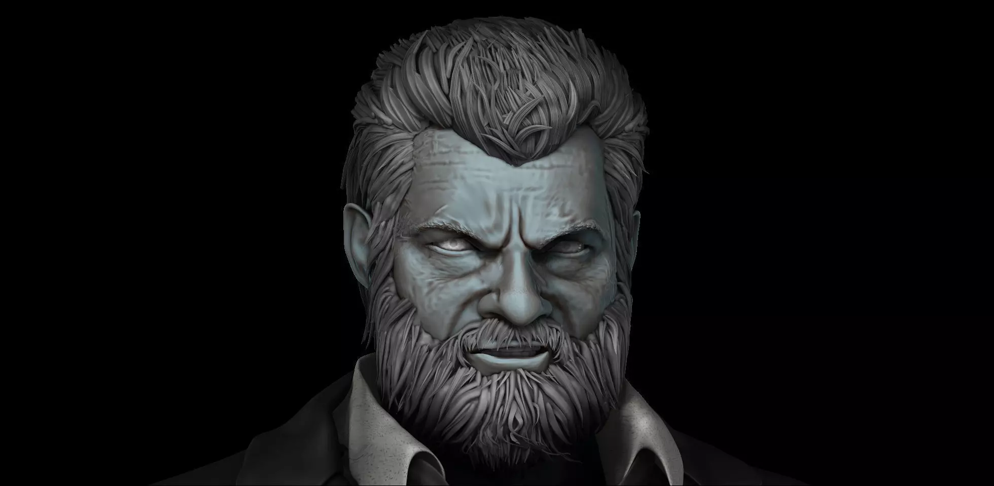 Wolverine Old man Logan 3D model_0