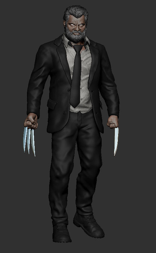 Wolverine Old man Logan 3D model_1
