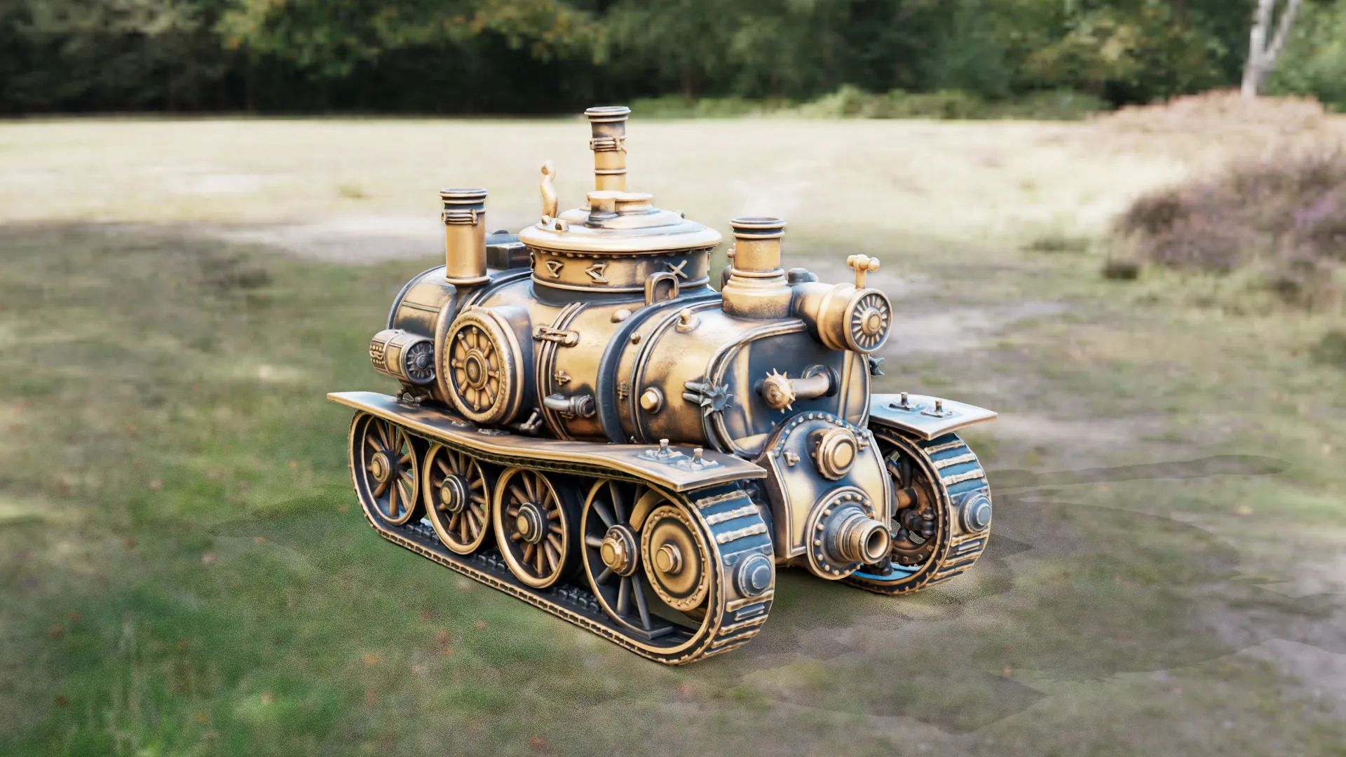 Steampunk Support Tank 3a - High Detailed 3D Print Model 3D print model
