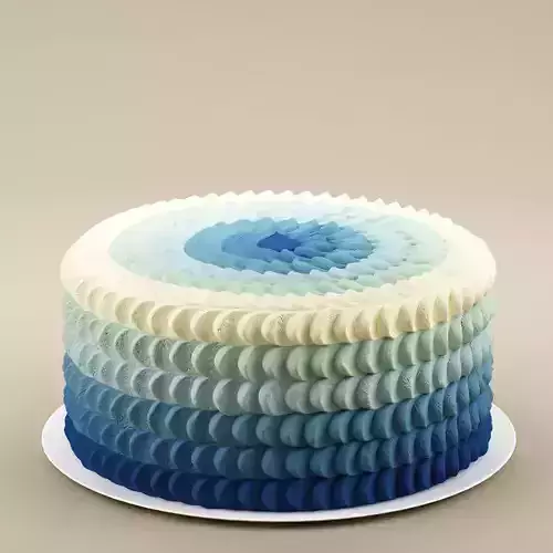 Cake 26 Cake with waves
