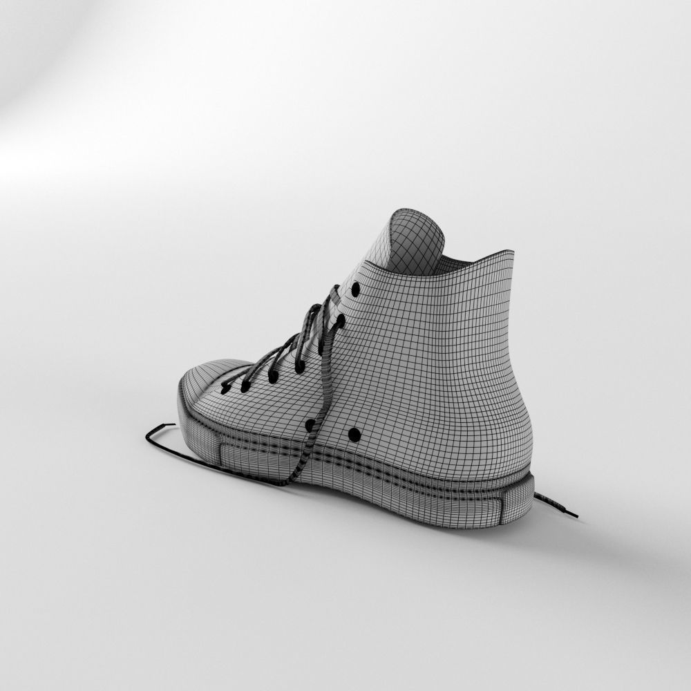 Sport Shoes Low-poly 3D model_7