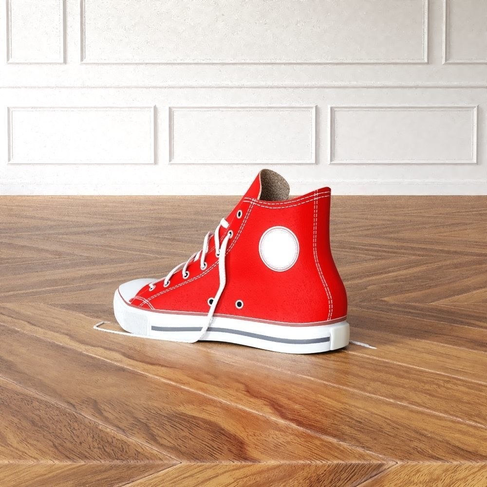 Sport Shoes Low-poly 3D model_5