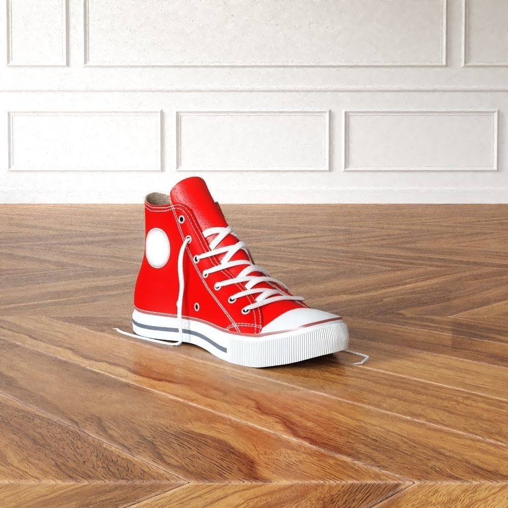 Sport Shoes Low-poly 3D model_1