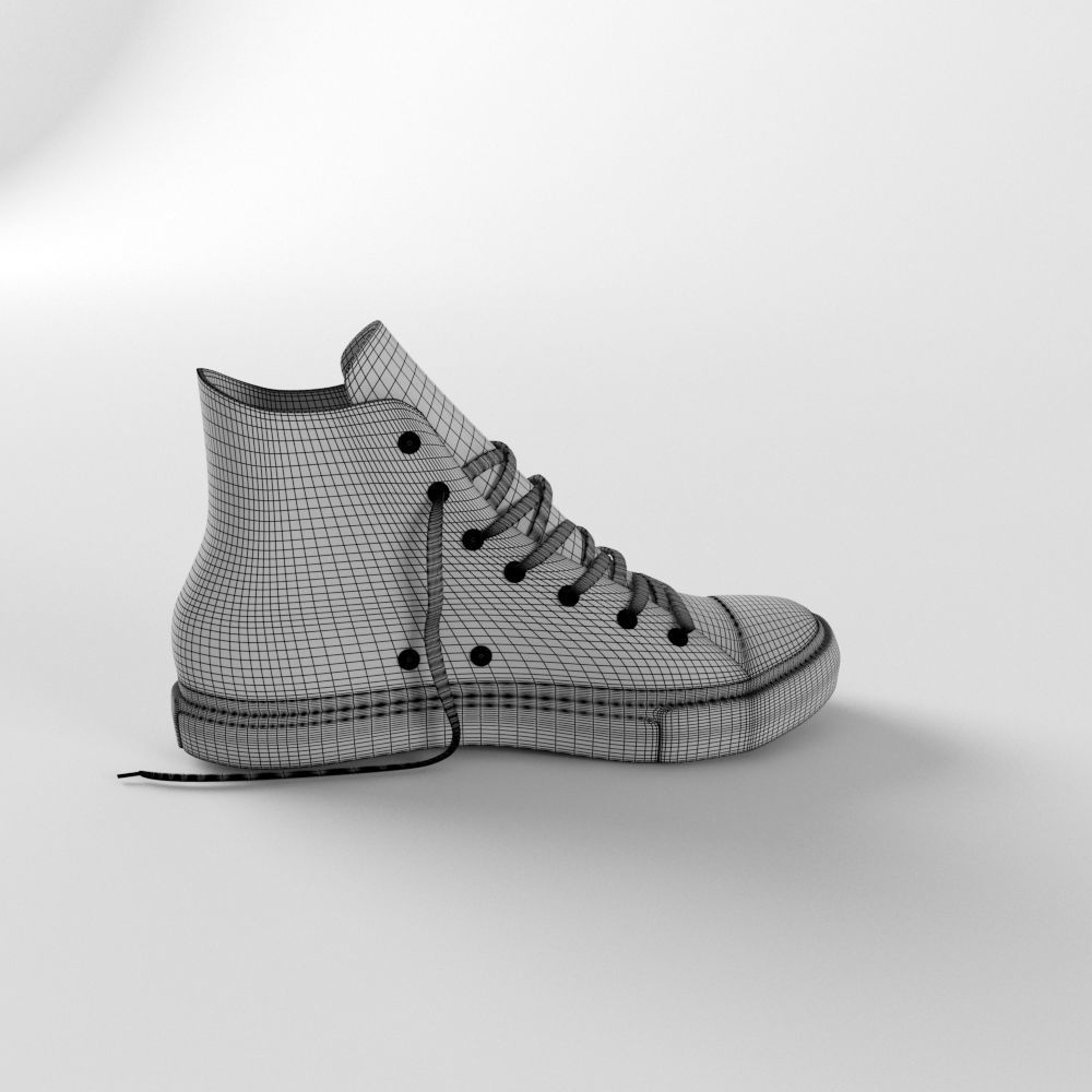 Sport Shoes Low-poly 3D model_8
