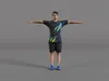 3D model Male Badminton Player Character Rigged Game Ready VR / AR ...