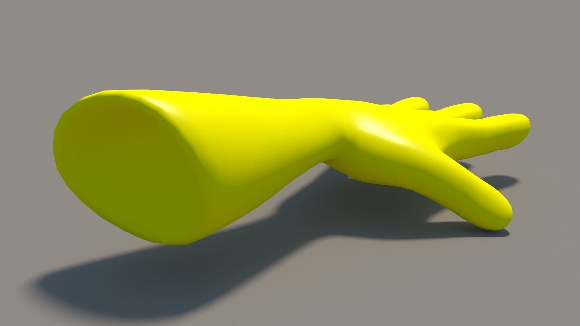 Golves glove Low-poly 3D model_4