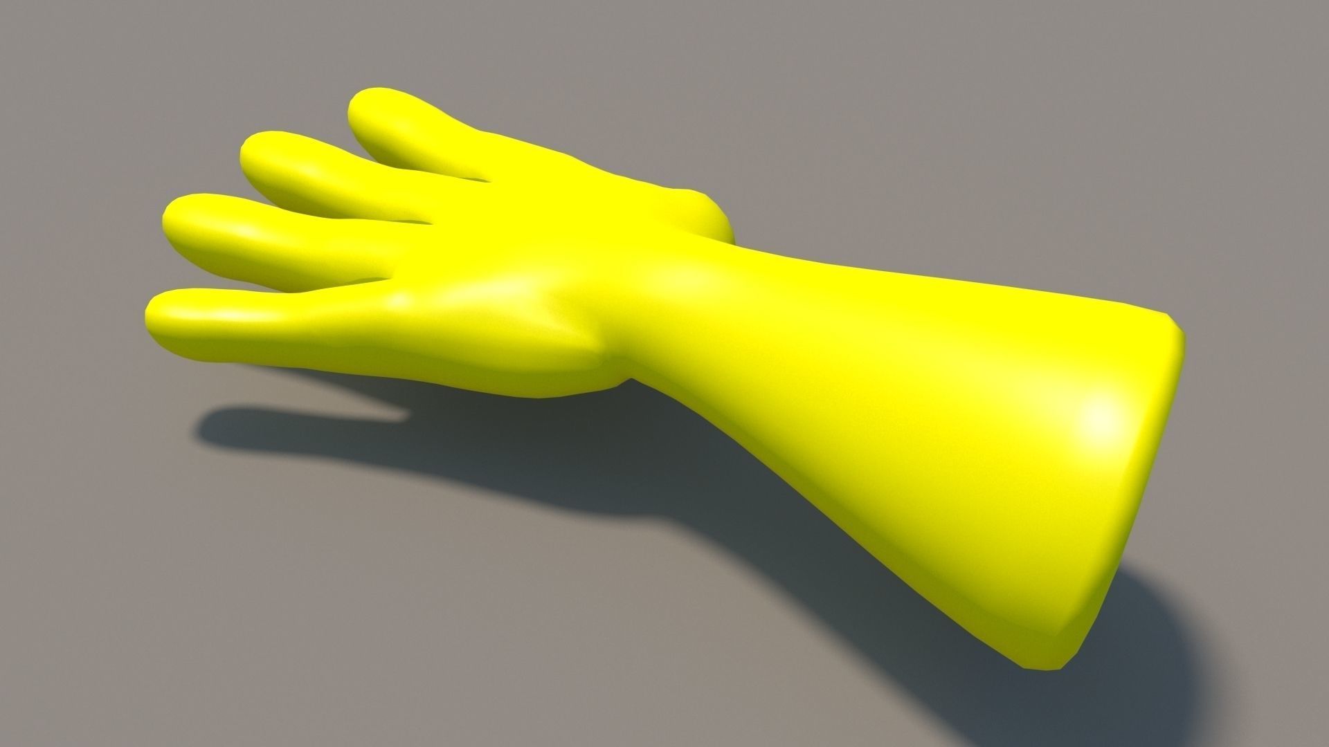 Golves glove Low-poly 3D model_5