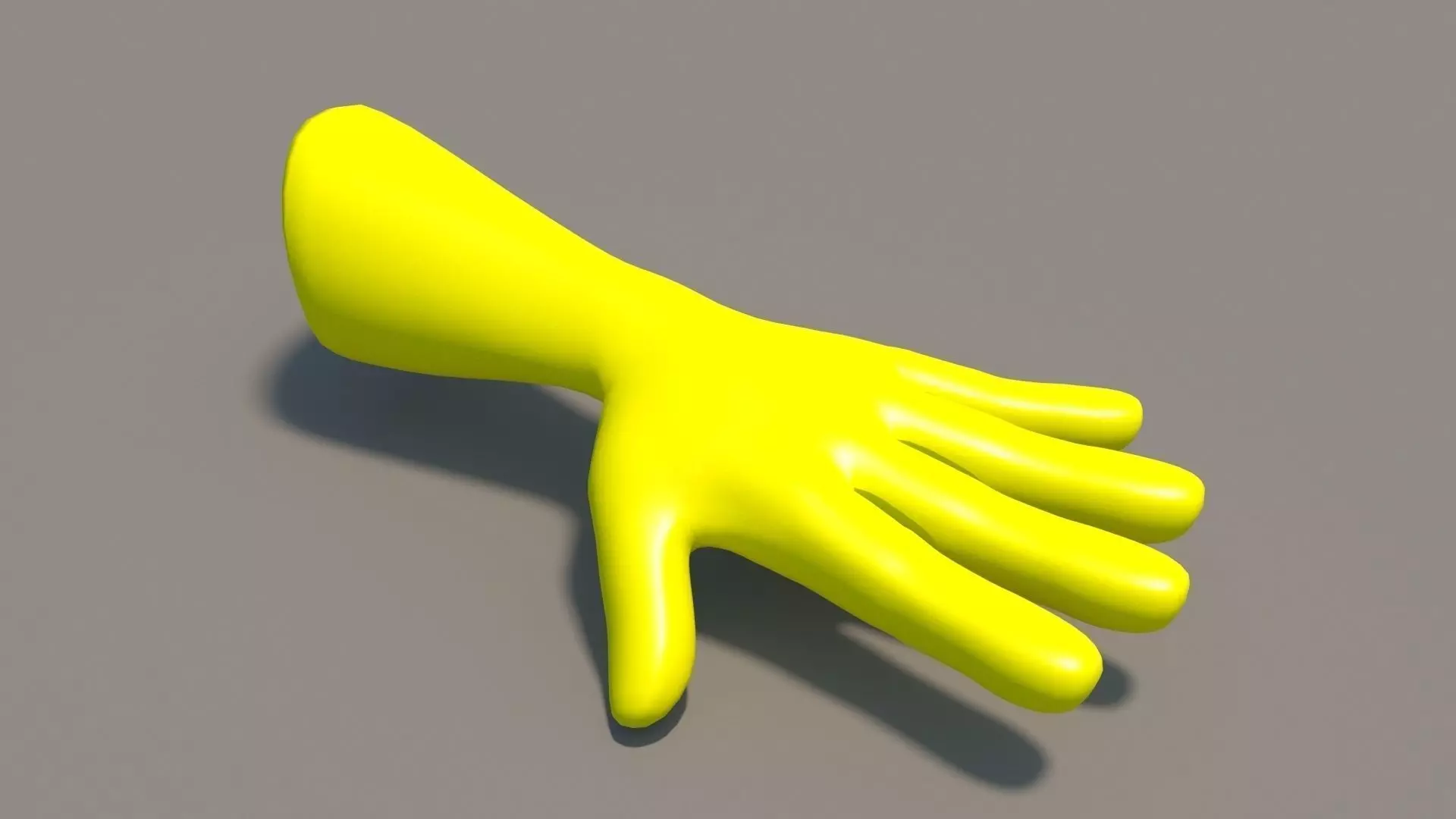 Golves glove Low-poly 3D model_0