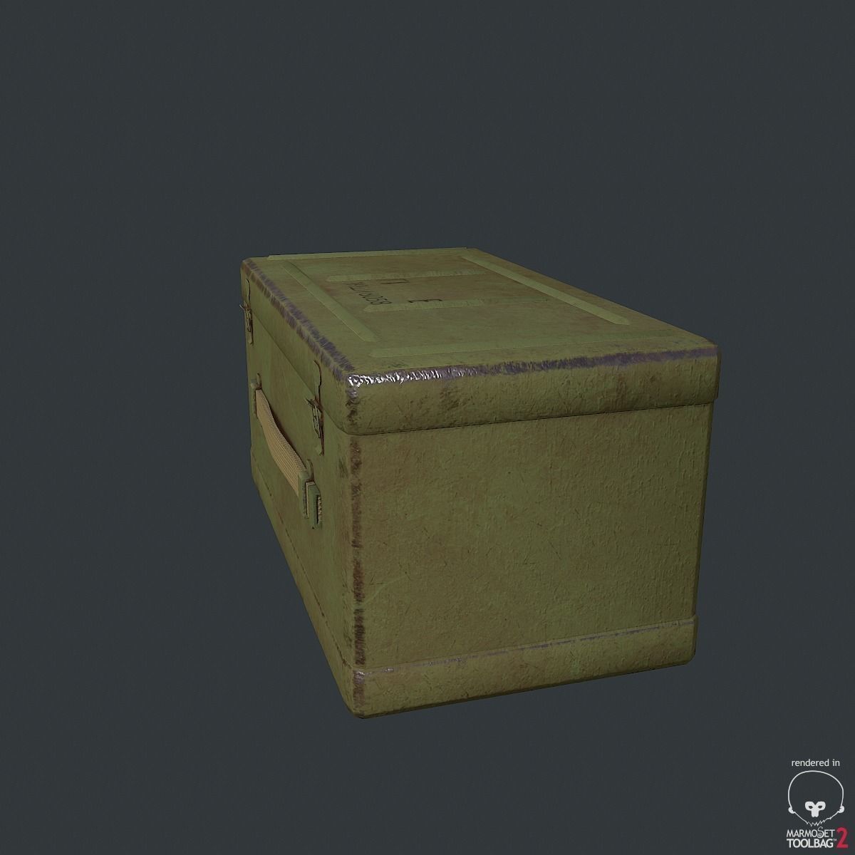 Military Box 3D model Low-poly 3D model_1