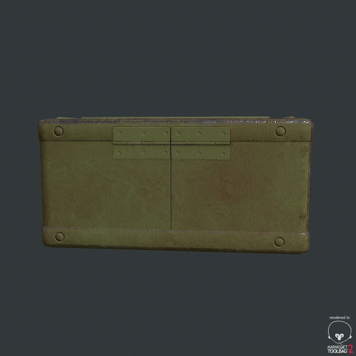 Military Box 3D model Low-poly 3D model_3