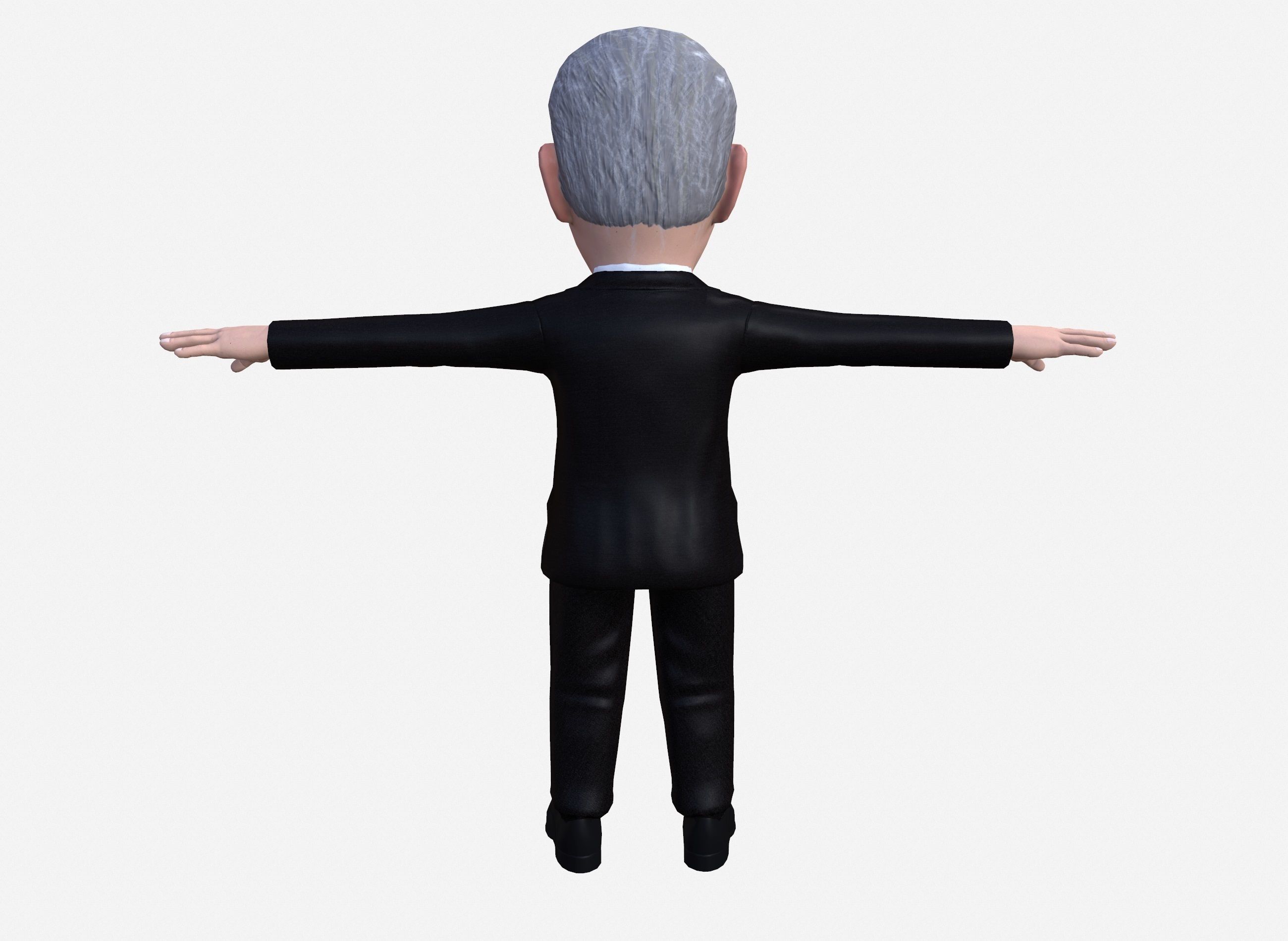 Al Gore caricature  Low-poly 3D model_13