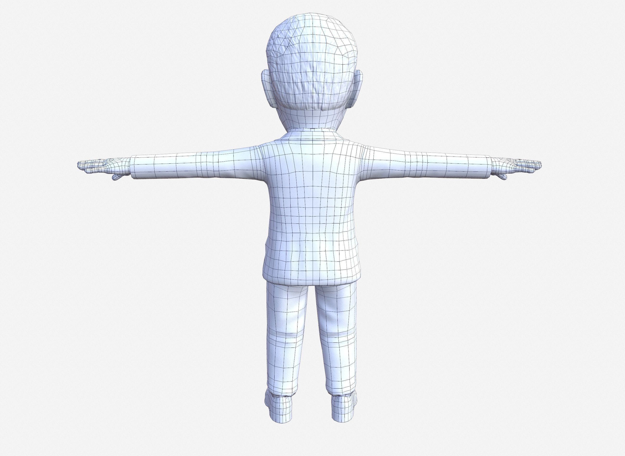 Al Gore caricature  Low-poly 3D model_15