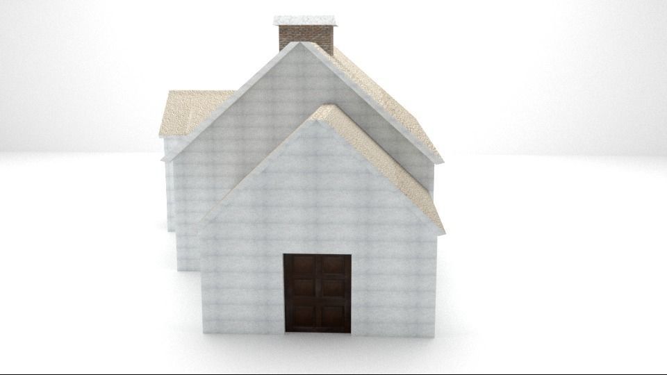 House Low-poly 3D model_1