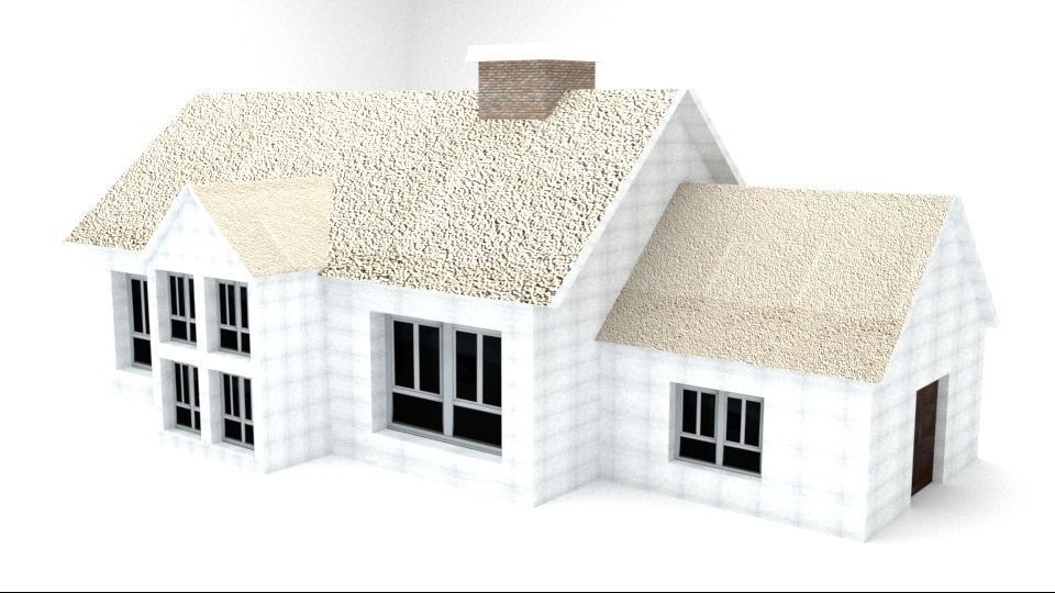 House Low-poly 3D model_2