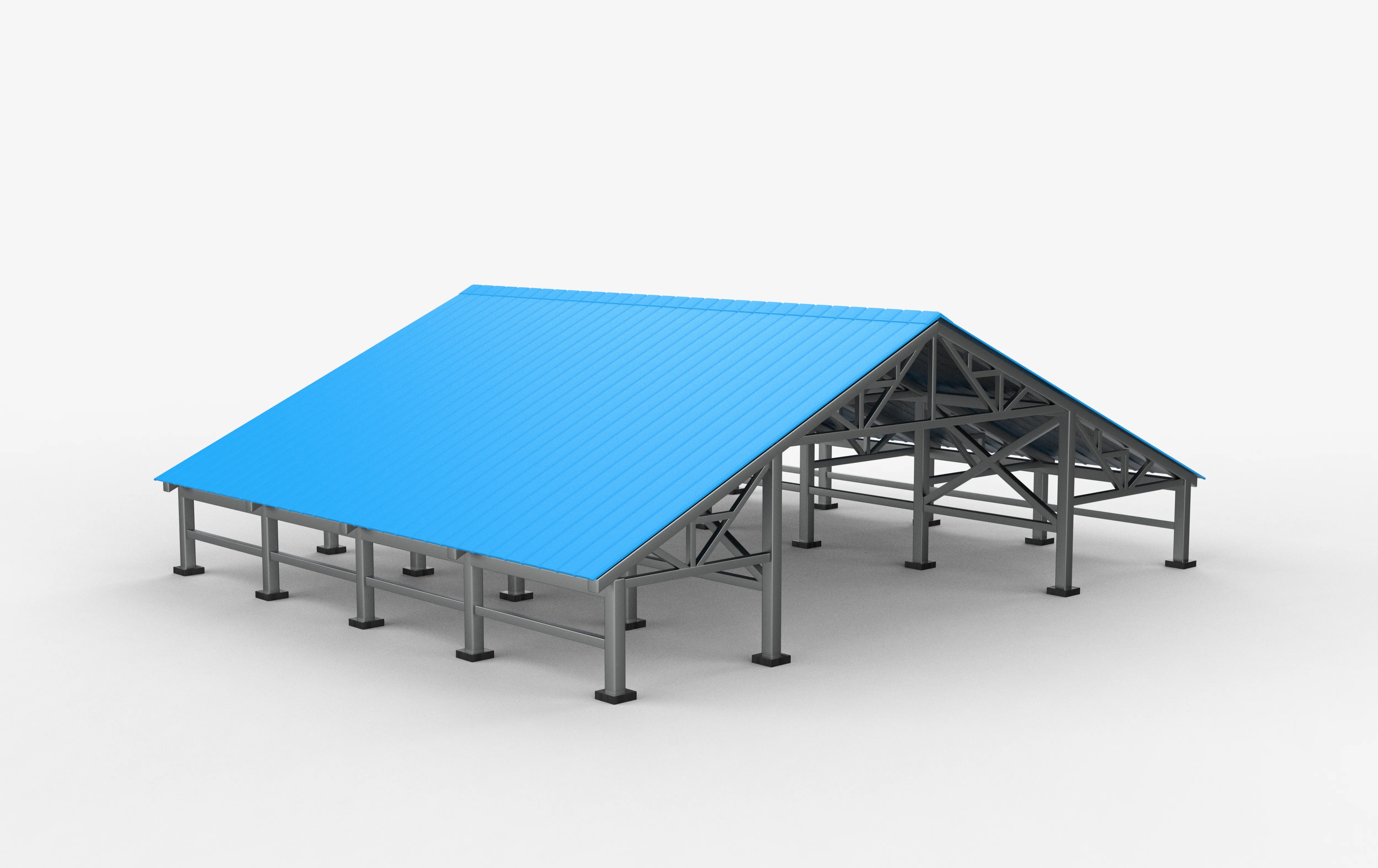 industrial buildings 5 3D model animated | CGTrader