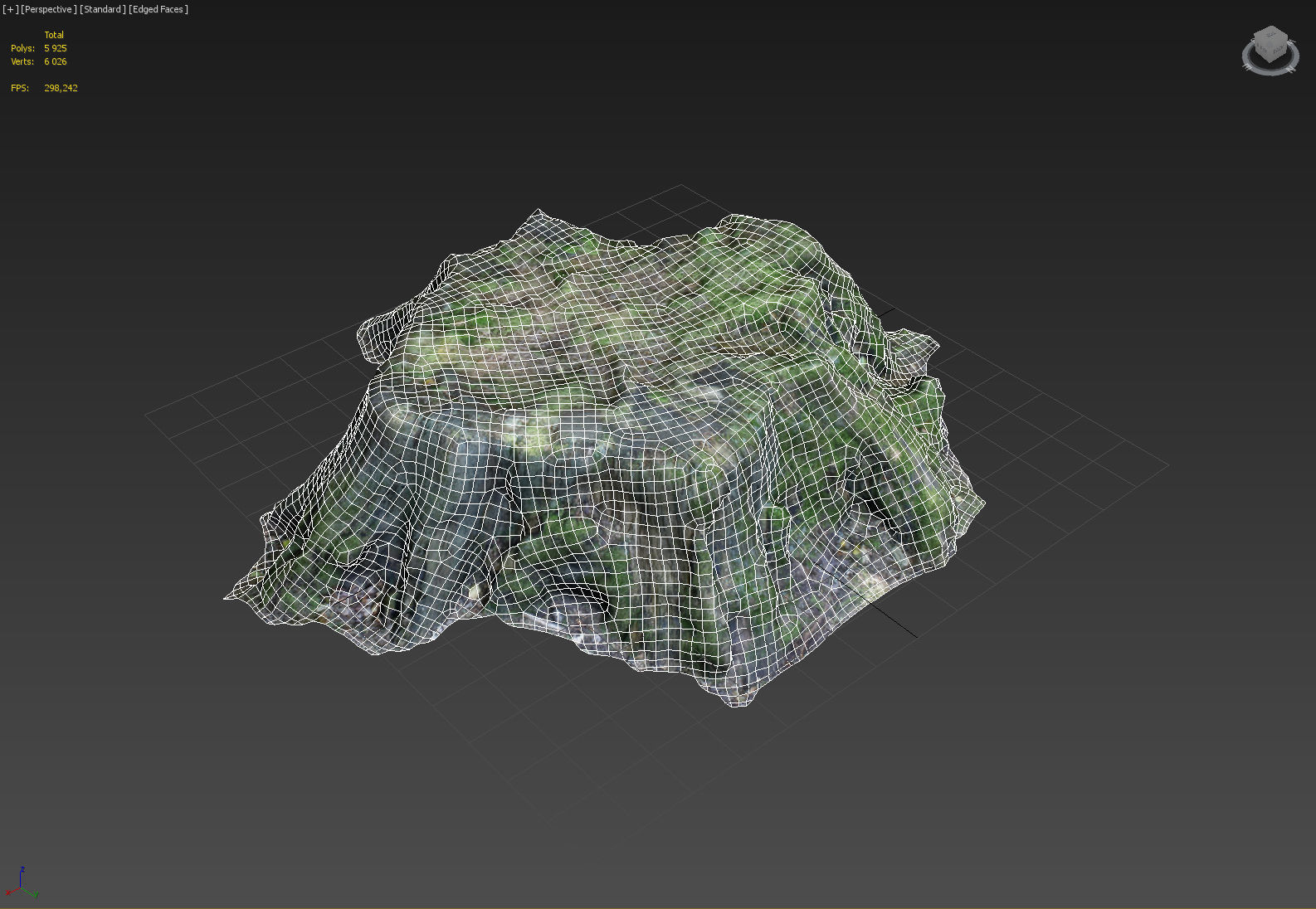 3d scanned nature tree stump 006 Low-poly 3D model_4