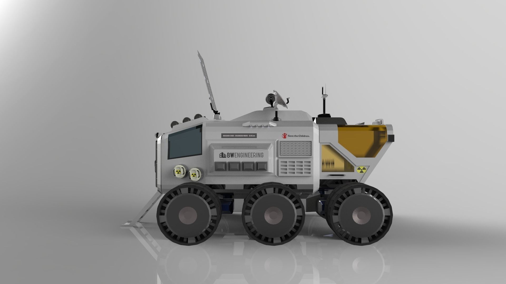 3D model Mars Surface Rover VR / AR / low-poly | CGTrader