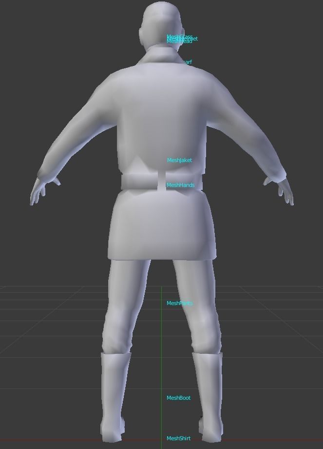 Pilot ww 1 Mesh Free 3D model_2