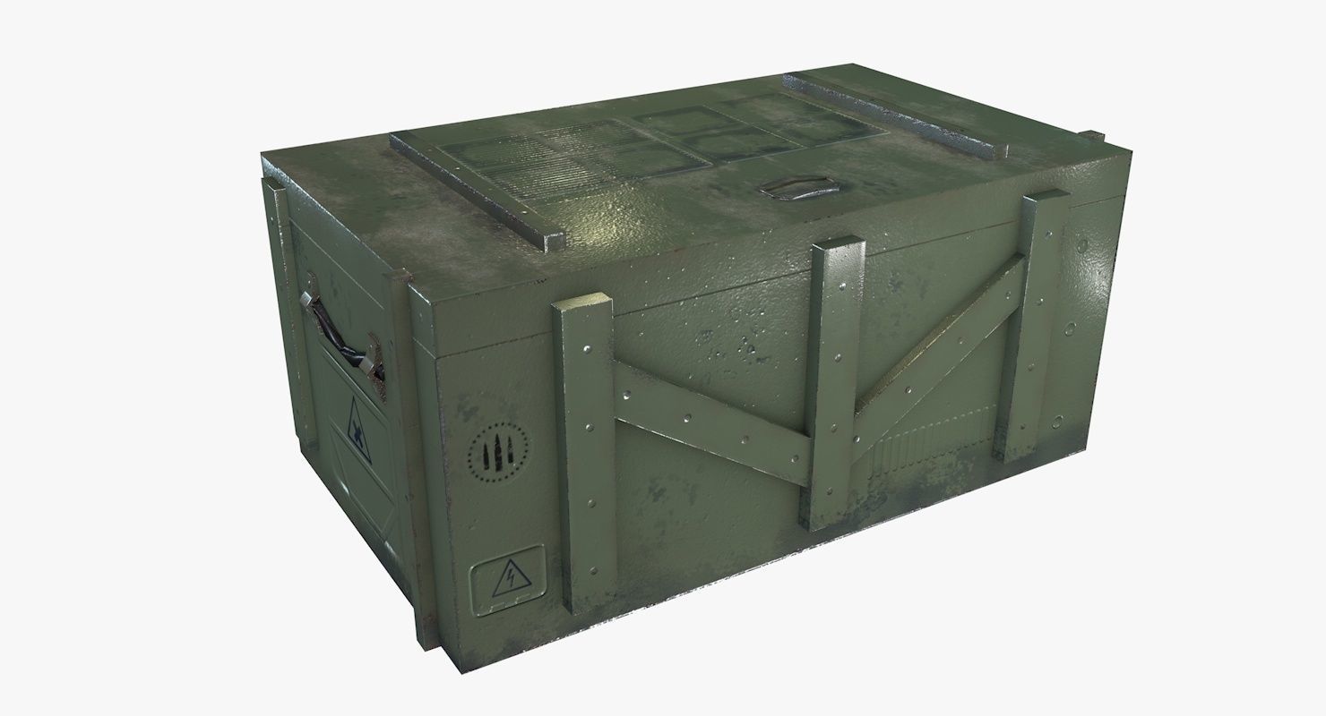Sci-Fi Crates Low-poly 3D model_3