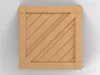 3D model Wooden Box with Diagonal Plank Front VR / AR / low-poly | CGTrader