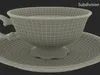 Antique Tea Cup Full of Tea 3D model | CGTrader