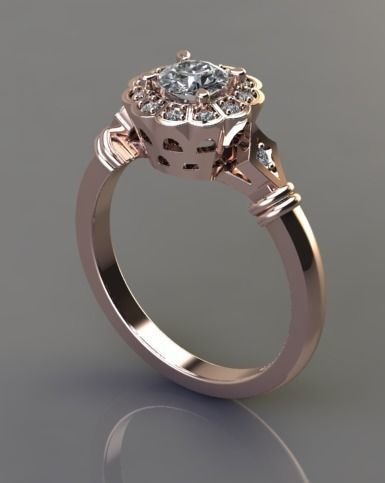 4 claw solitaire  3D print model