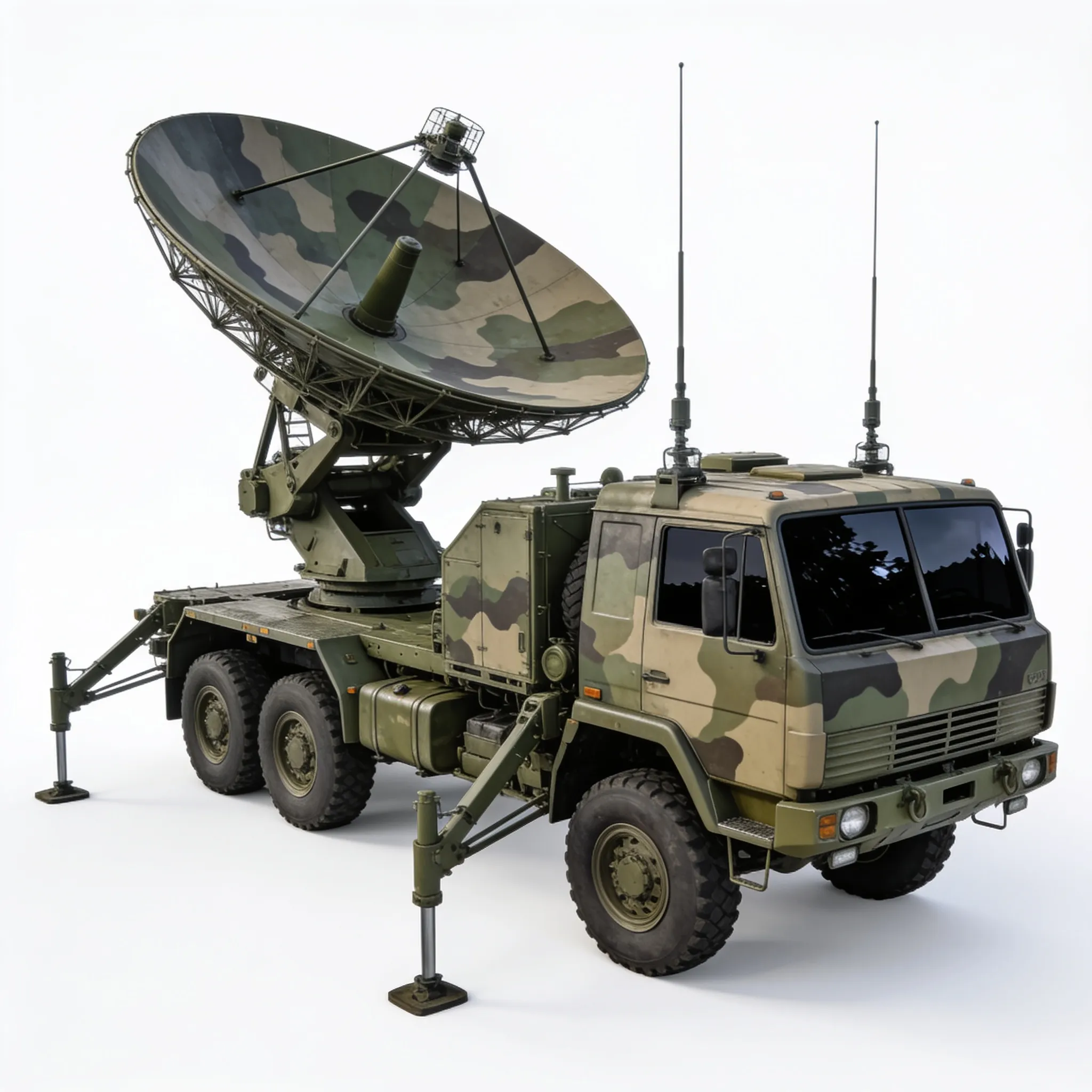 3D model Mobile Military Radar Station Truck - Static 3D Model VR / AR ...