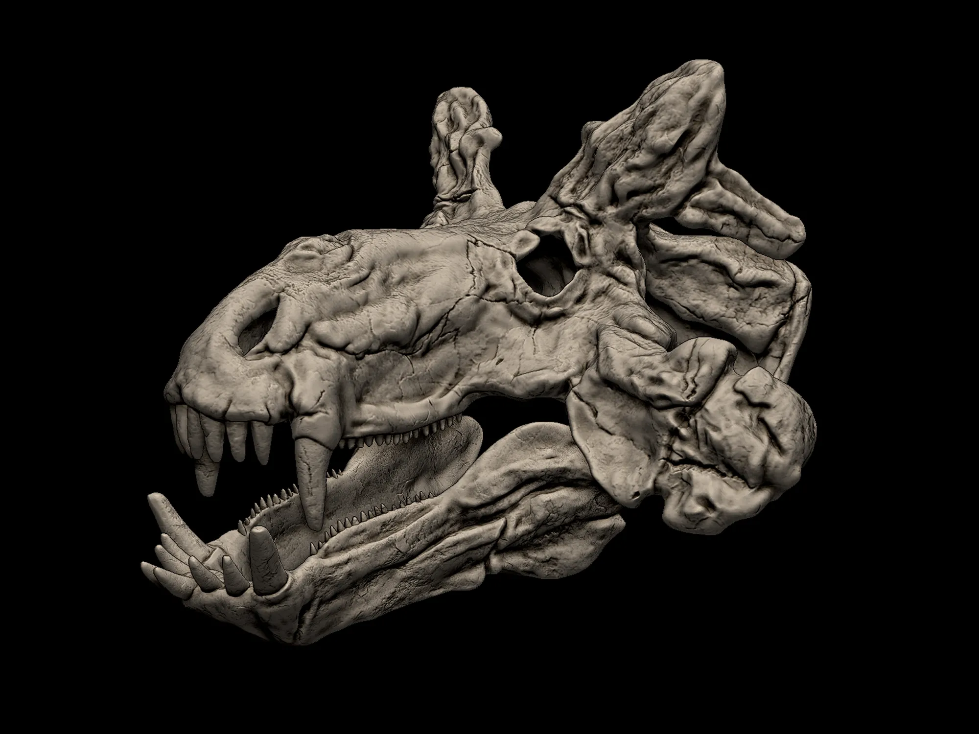Estemmenosuchus Skull 3D print model