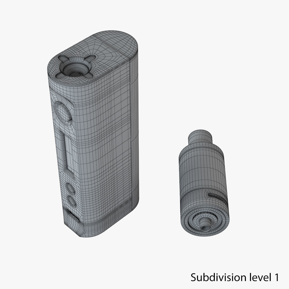 Electronic cigarette 3D model_12