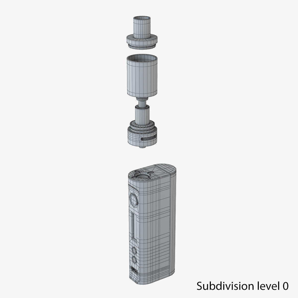 Electronic cigarette 3D model_7