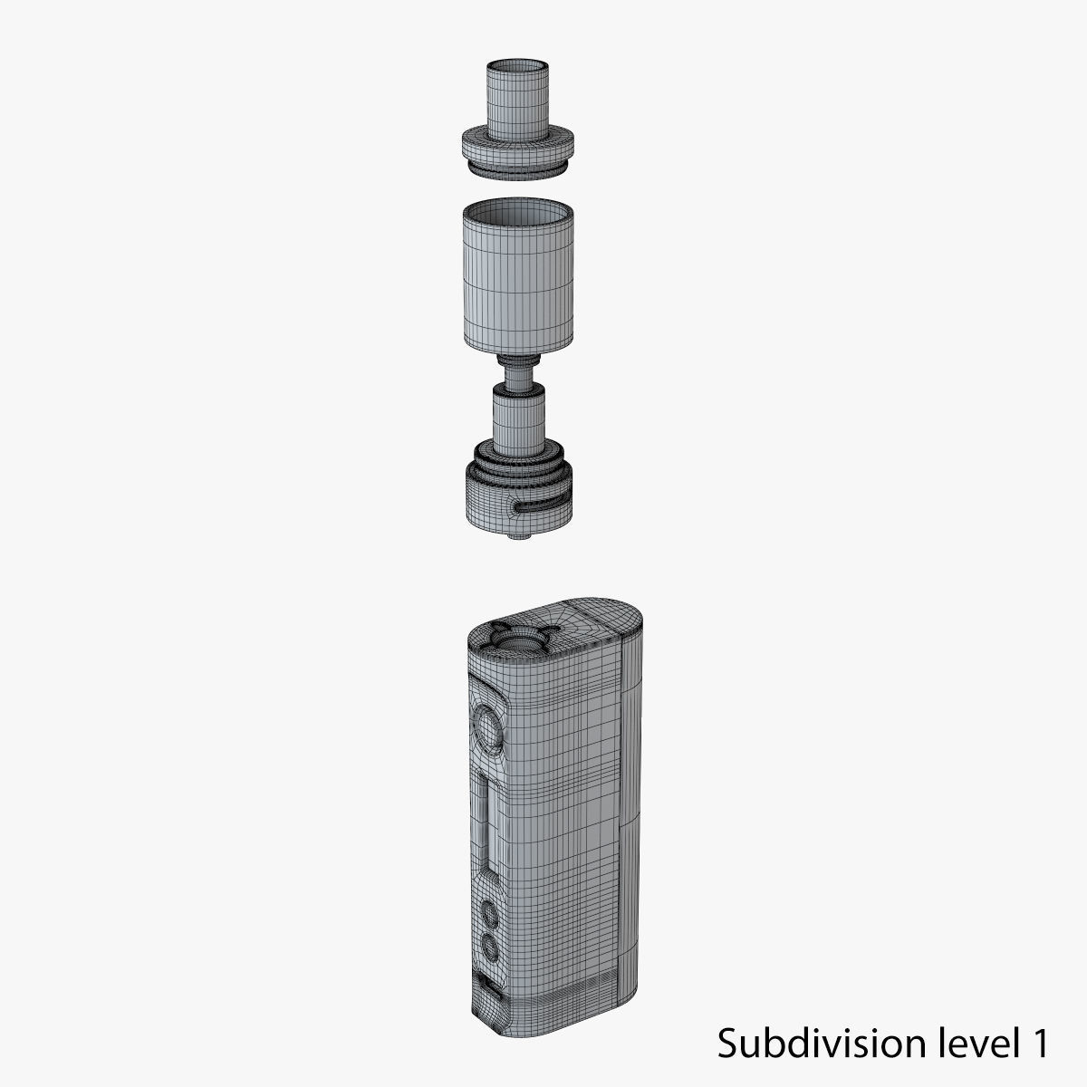 Electronic cigarette 3D model_8
