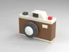 3D model Brown and Cream Retro Cartoon Camera VR / AR / low-poly | CGTrader