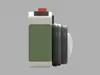 3D model Green and Cream Retro Cartoon Camera VR / AR / low-poly | CGTrader