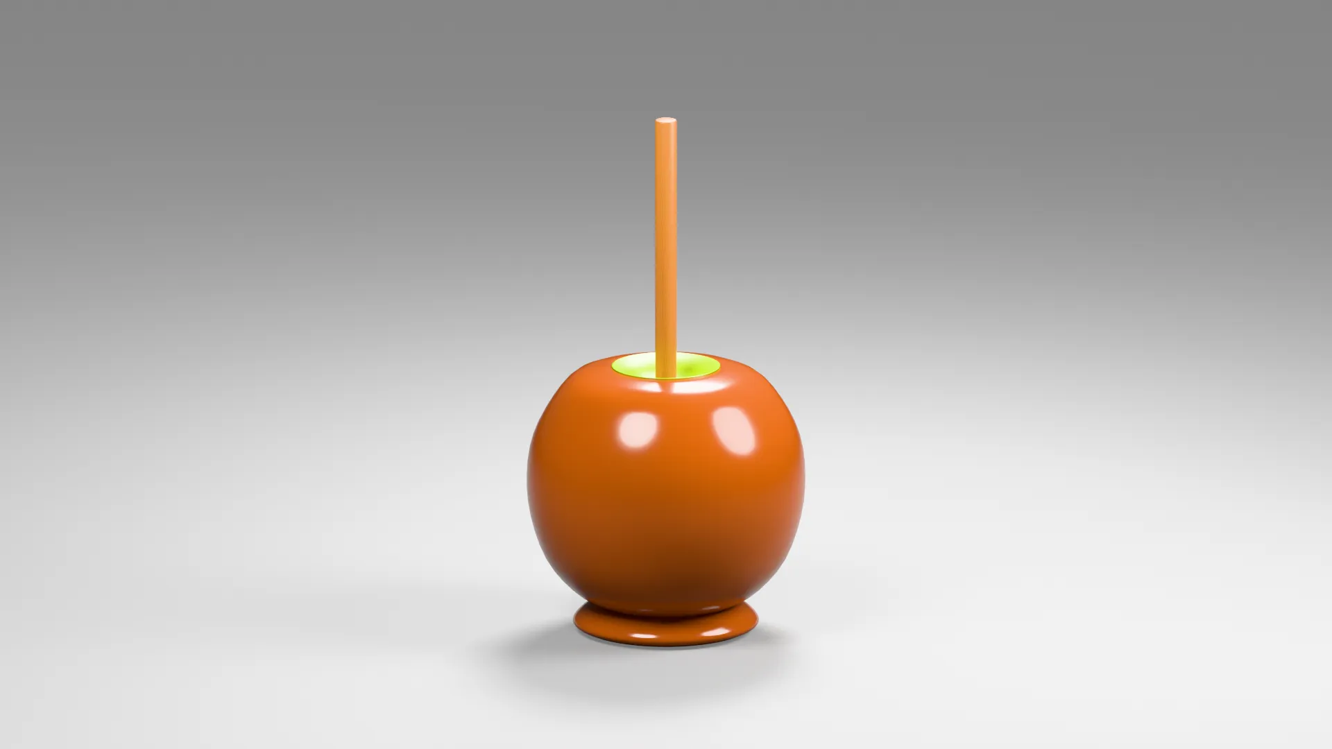 3D model Plain Glossy Caramel Apple VR / AR / low-poly | CGTrader