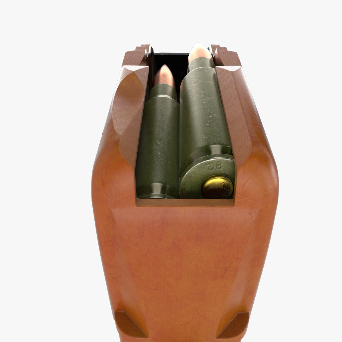 AK  Magazine bakelite 3D model_4