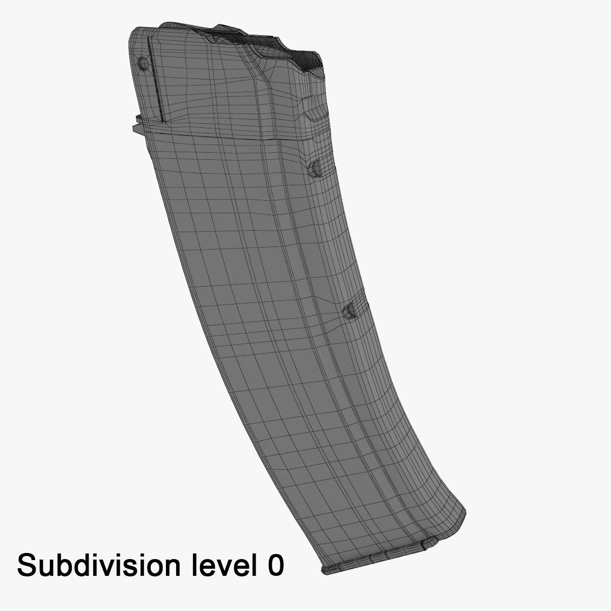 AK  Magazine bakelite 3D model_11