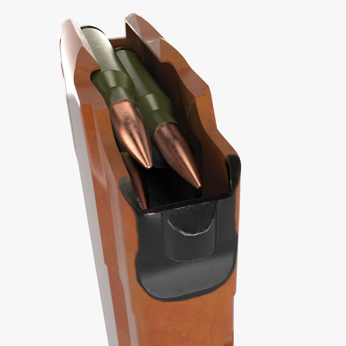 AK  Magazine bakelite 3D model_3