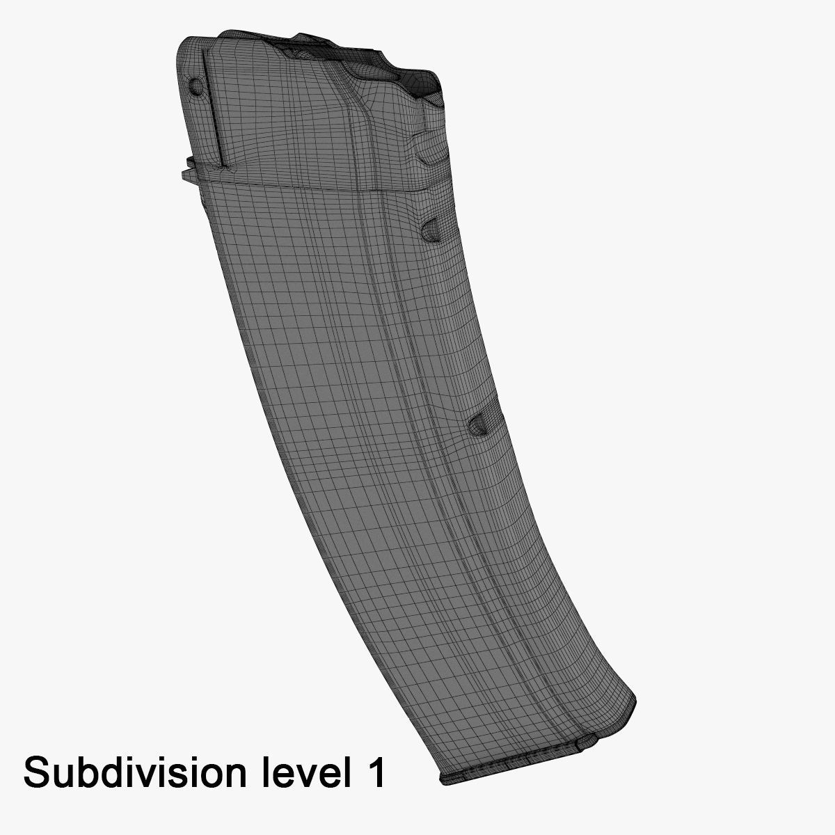 AK  Magazine bakelite 3D model_12