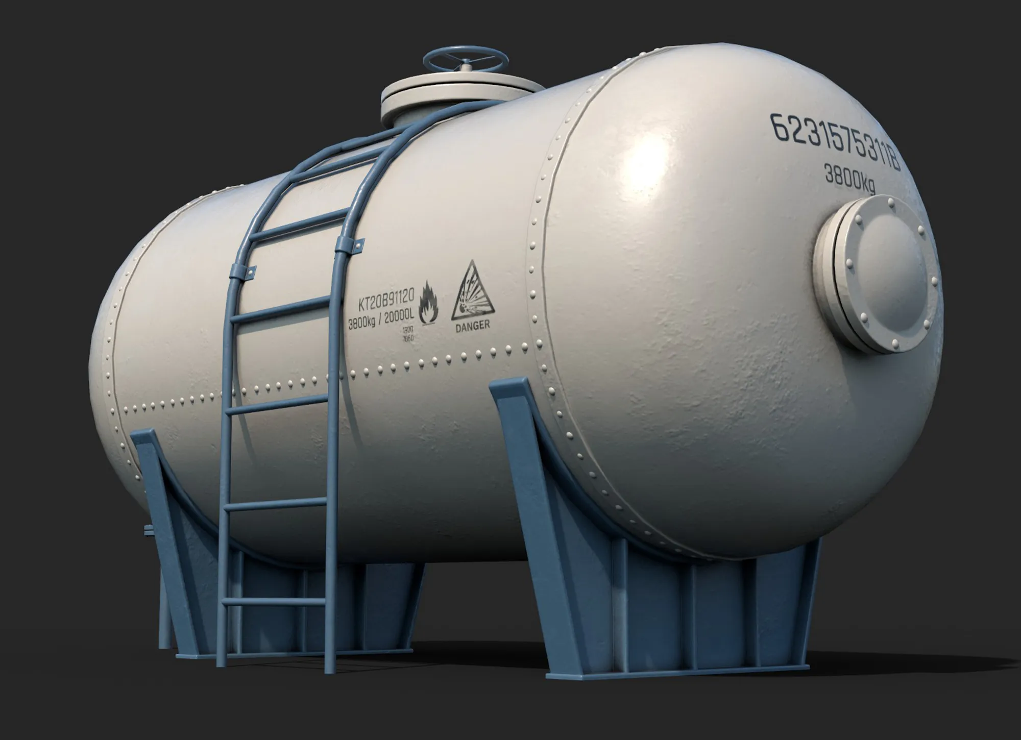 Tank Container PBR 3D model