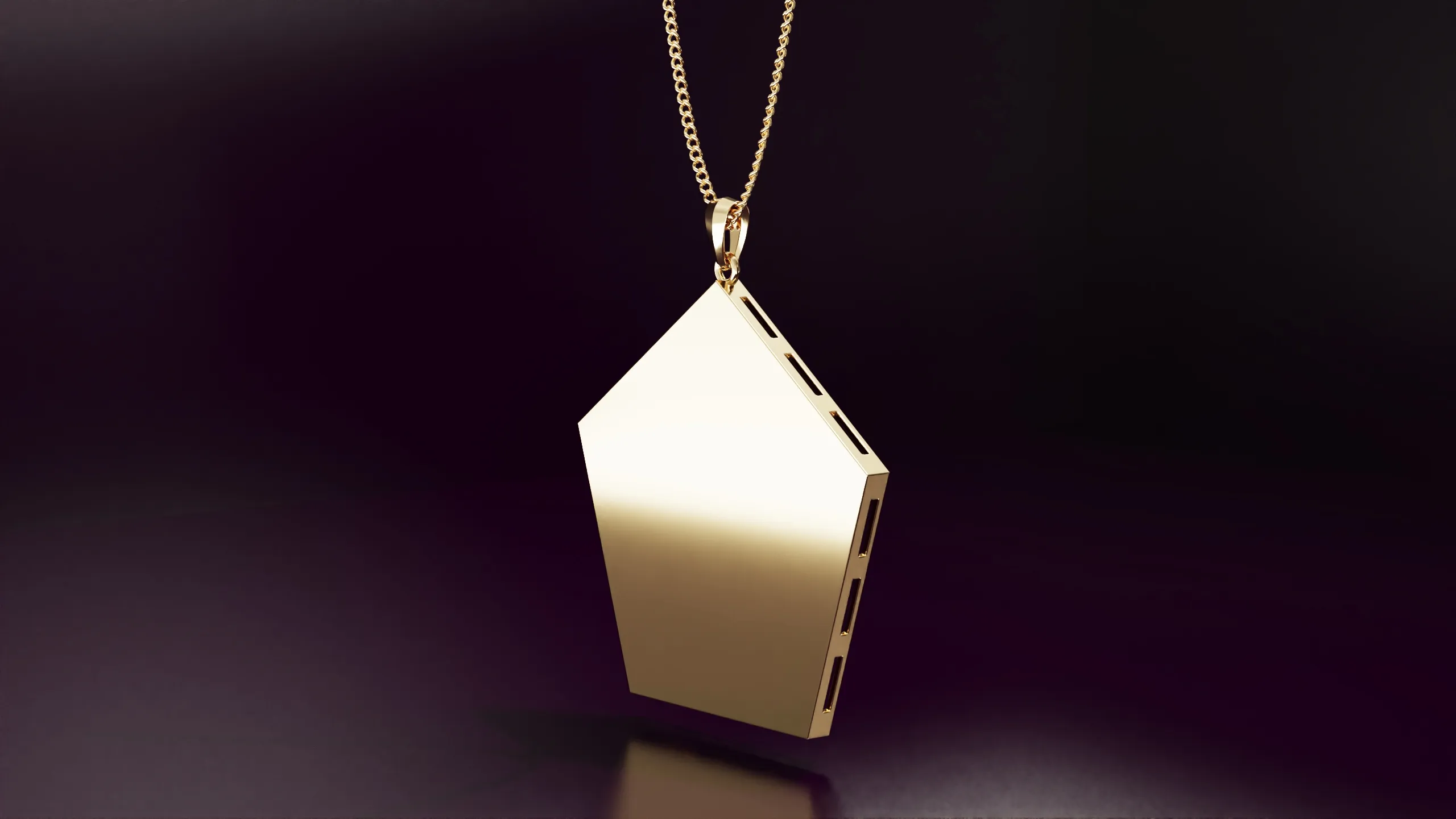 Pentagon pendant 30mm Free 3D print model