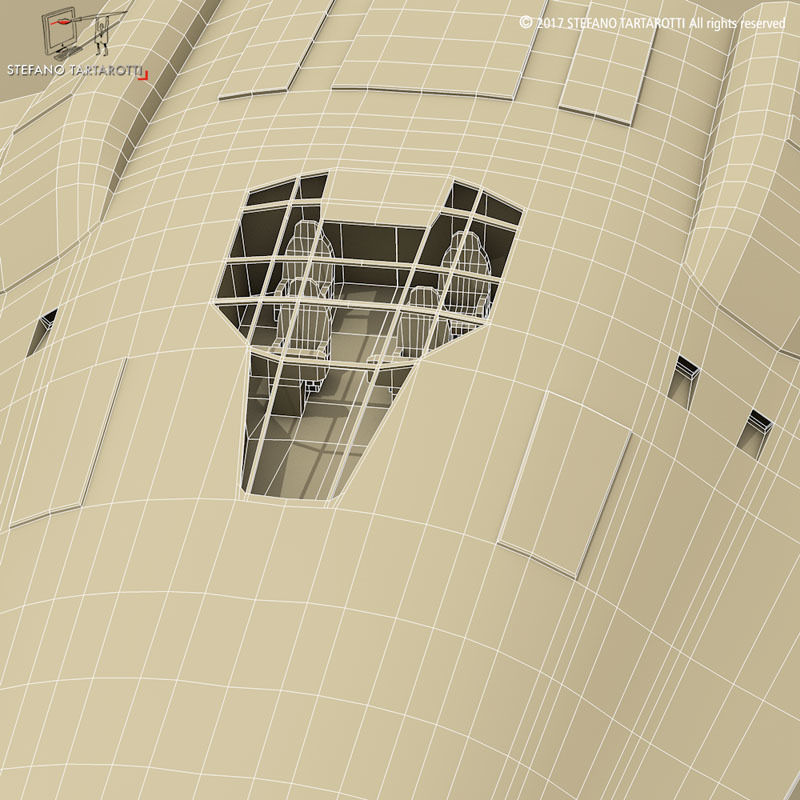 shuttle sci-fi 3D model_6