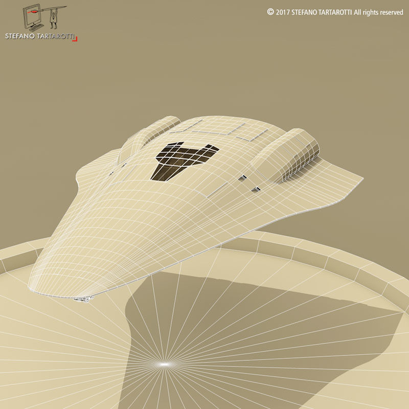 shuttle sci-fi 3D model_7