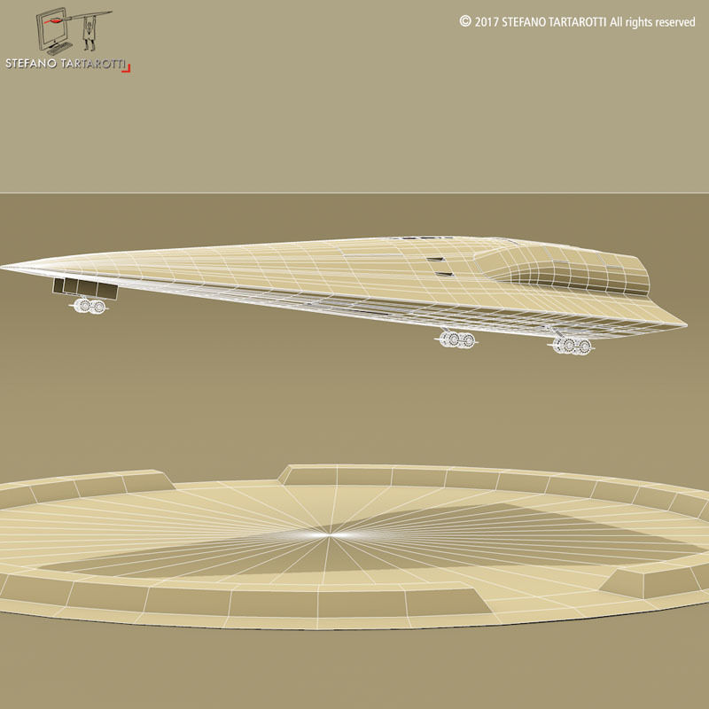 shuttle sci-fi 3D model_8