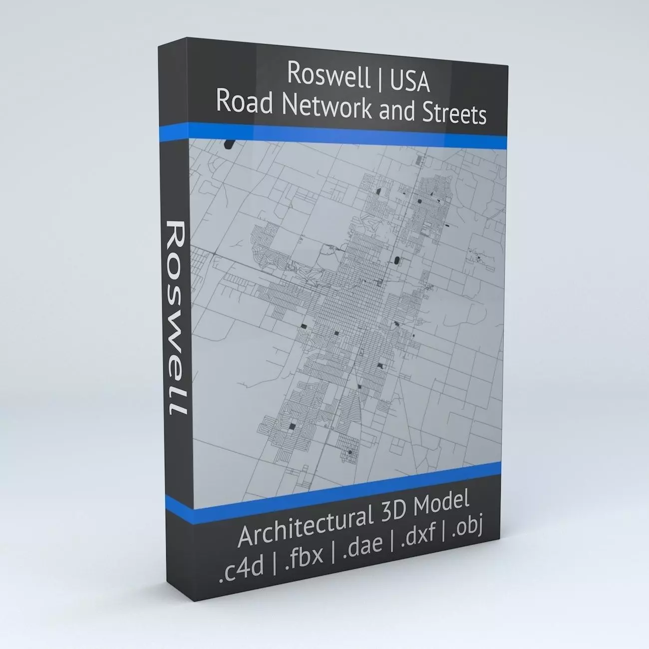 Roswell Road Network and Streets 3D model_0