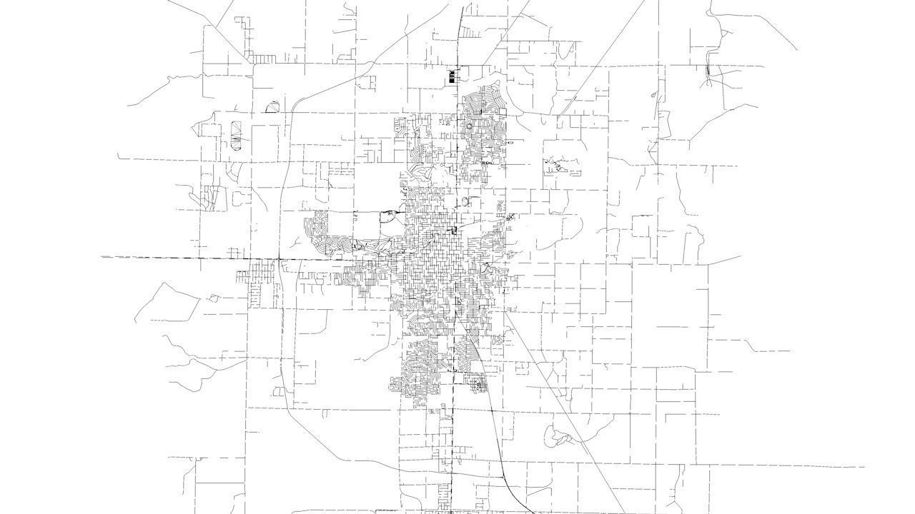 Roswell Road Network and Streets 3D model_6